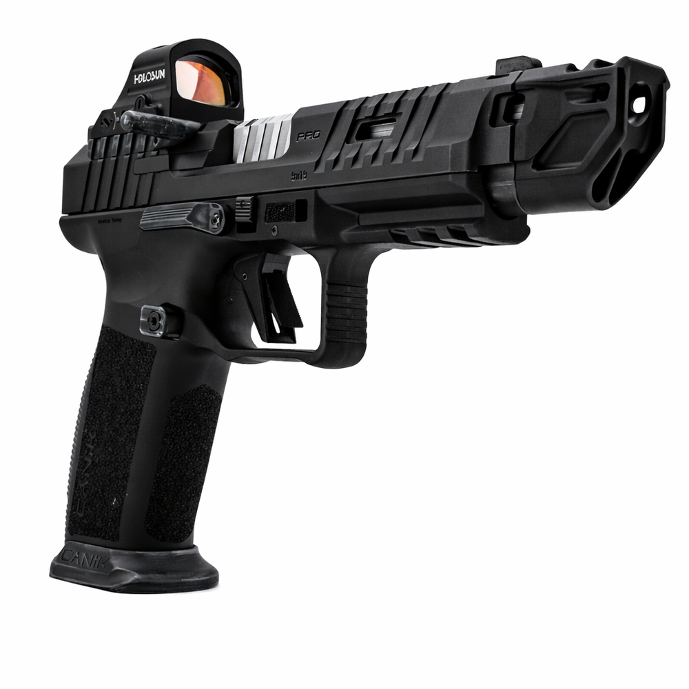 RDI-ARMS V2.1 dual port compensator for Canik SFT Pro, front view