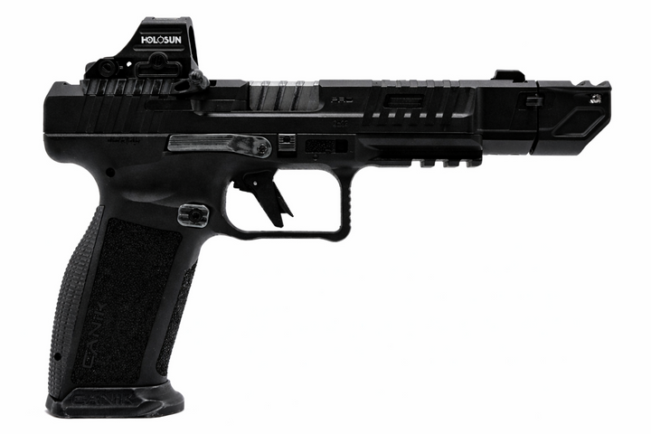 RDI-ARMS V2.1 dual port compensator for Canik SFX Pro, side view